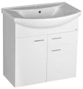 Aqualine Aqualine, ZOJA umývadlová skrinka 71,5x74x34cm, biela, 51075A