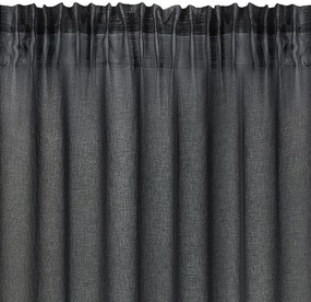 Dekorstudio Záclona s volánmi DOLLY 140x250cm čierna