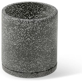 Tmavosivý kvetináč Bonami Selection Terrazzo, ø 34 cm