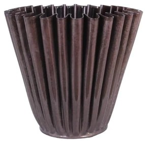Strömshaga Kovový obal na kvetináč Ronja Wine Red Large