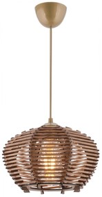 Závěsný lustr Barlas hnědý