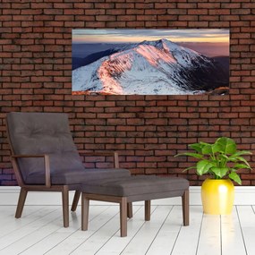 Obraz - Zimná horská panoráma II. (120x50 cm)