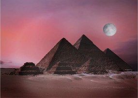 Sklenený obraz - Pyramídy Giza, Egypt (70x50 cm)