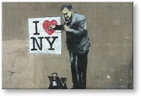 Obraz na plátne Street ART – Banksy 80x120 cm