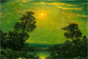 Obraz - Imitator of Ralph Albert Blakelock, Moonlight, reprodukcia (90x60 cm)