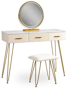 PROXIMA.store - Toaletný stolík SANDY FARBA: krémová