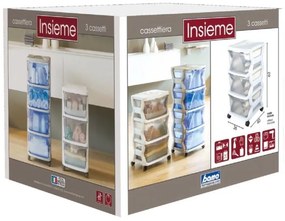 BAMA Regál Insieme 3, modrý