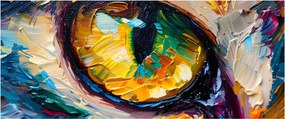 Obraz - Maľba mačacieho oka (120x50 cm)
