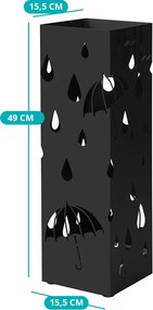 Stojan na dáždniky, čierny