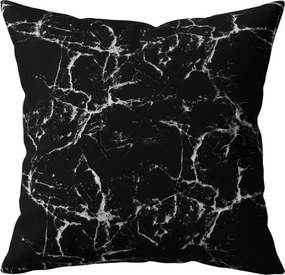 Sada 2 ks dekoračných obliečok na vankúš z mikrovlákna TEMPESTA 45x45 cm, čierna