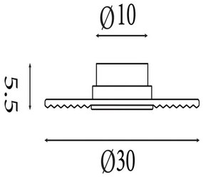 Searchlight 32210AM - LED Stmievateľné nástenné svietidlo CLEO LED/9,4W/230V mosadz