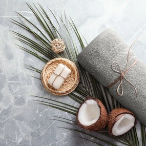 BAVLNENÝ UTERÁK ELMA SADA 3KS 70X140 CM KRÉMOVÁ