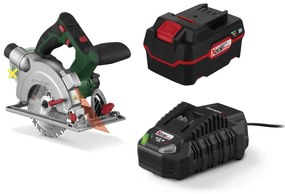 Parkside®  Aku ručná kotúčová píla Phksa 20-Li B3 + Akumulátor 20 V/4 Ah PAP 20 B3 + Nabíjačka akumulátora 20 V/4,5 A PLG 20 C3  (800010608)