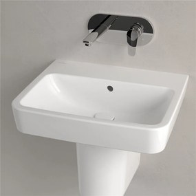 VILLEROY &amp; BOCH O.novo závesné umývadlo bez otvoru, s prepadom, 550 x 460 mm, biela alpská, s povrchom AntiBac a CeramicPlus, 4A4157T2