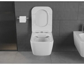 Mexen STELLA, závesné wc s pomaly padajúcim WC sedátkom, 51 x 35 cm, biela, 30680900