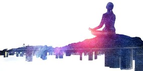 Samolepiaca tapeta meditácia ženy