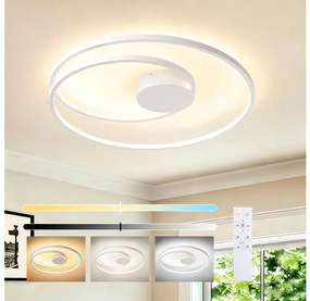 Brilagi- LED stmievateľné stropné svietidlo TWISTER LED/75W/230V pr. 70 cm biela + DO