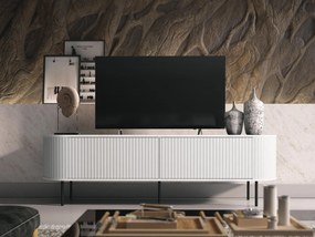 TV stolík/skrinka Niruki, Farby: čierna/čierny mramor