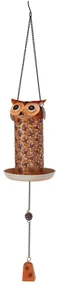 Závesné kŕmidlo pre vtáky Owl, 75x13 cm, kov, viacfarebná