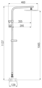 RAV Slezák CO182.5/6 - Sprchová súprava s vodovodnou batériou COLORADO, lesklý chróm