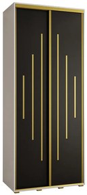 Skriňa 45 Canaris 12 110 biela/čierna/gold