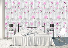 Samolepiace tapety 45 cm x 10 m IMPOL TRADE 9455 kvety s perlami Samolepiace tapety