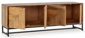 TV stolík z mangového dreva v prírodnej farbe 160x58x40 cm Nereida – MOME