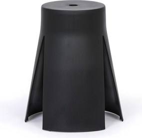 Plastová stolička RIKO, čierna