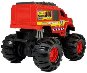 LEAN TOYS Hasičské auto Monster Truck 1:8 - červené