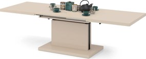 ASTON Béžový [Super Mat / Anti-fingerprint] - MODERNÝ ROZKLADACÍ A VÝŠKOVO NASTAVITEĽNÝ KONFERENČNÝ STÔL KÁŠMÍR