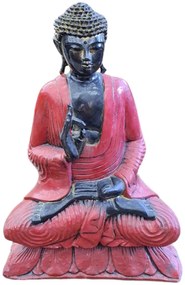 Buddha celý červený 1 42 cm