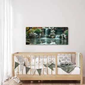Obraz - Ázijské jazierko (120x50 cm)
