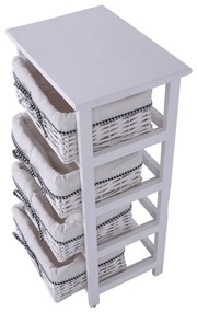 Tempo Kondela Komoda Ruby biela, 73 cm