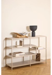 Sivá knižnica 114x78x35 cm Seaford – Actona