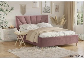 IRENA 140X200 ČALÚNENÁ MANŽELSKÁ POSTEĽ S ROŠTOM A ÚLOŽNÝM PRIESTOROM