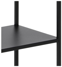 Čierna kovová knižnica 70x185 cm Newcastle – Actona