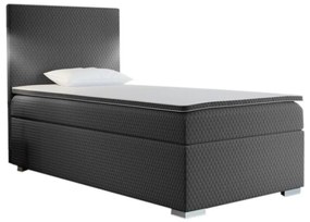 Čalúnená posteľ boxspring RENATA + topper, 80x200, sawana pik honey 05, ľavá