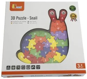 Viga 3D puzzle - Slimák s písmenami
