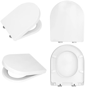 Gamma Sewilla D4, WC sedadlo 420x345mm, SoftClose, biela lesklá, GMA-D4