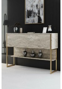 Komoda Luxe Travertine and Gold