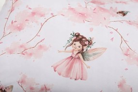 Detské bavlnené obliečky do postieľky 120x90 cm BABYMAM PREMIUM - Lesné víly