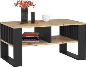 Konferenčný stolík Rockford dub artisan/čierny