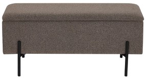 Hnedá lavica z textílie buklé Watford – House Nordic