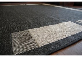 Kusový koberec Uga čierny 60x110cm