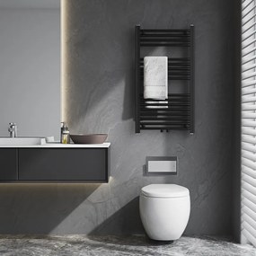 BPS-koupelny Kúpeľňový radiátor CORSO BL 2 50x90 cm, čierny