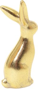 Dekoratívna figúrka zajaca MAX zlatá 845166