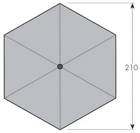 Doppler ACTIVE 210 cm - slnečník s automatickým naklápaním kľučkou : Barvy slunečníků - 827