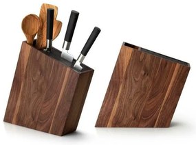 Continenta C4251- Stojan na nože s flexi vložkou a priehradkou 31x8x24,5 cm orech