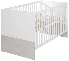 Bielo-svetlosivá postieľka 70x140 cm Julia – Roba