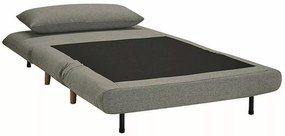 Sivé rozkladacie kreslo SPIKE